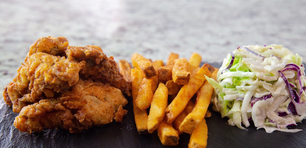 a pile of fries