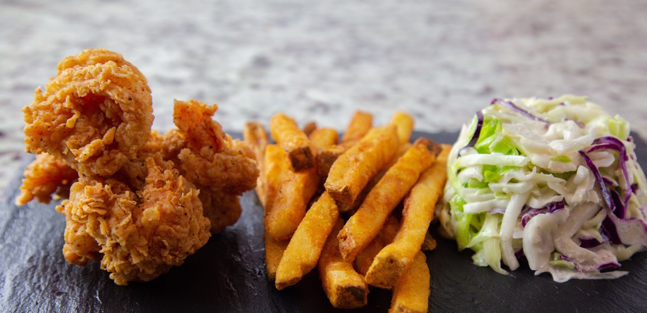 a close up of a plate of food