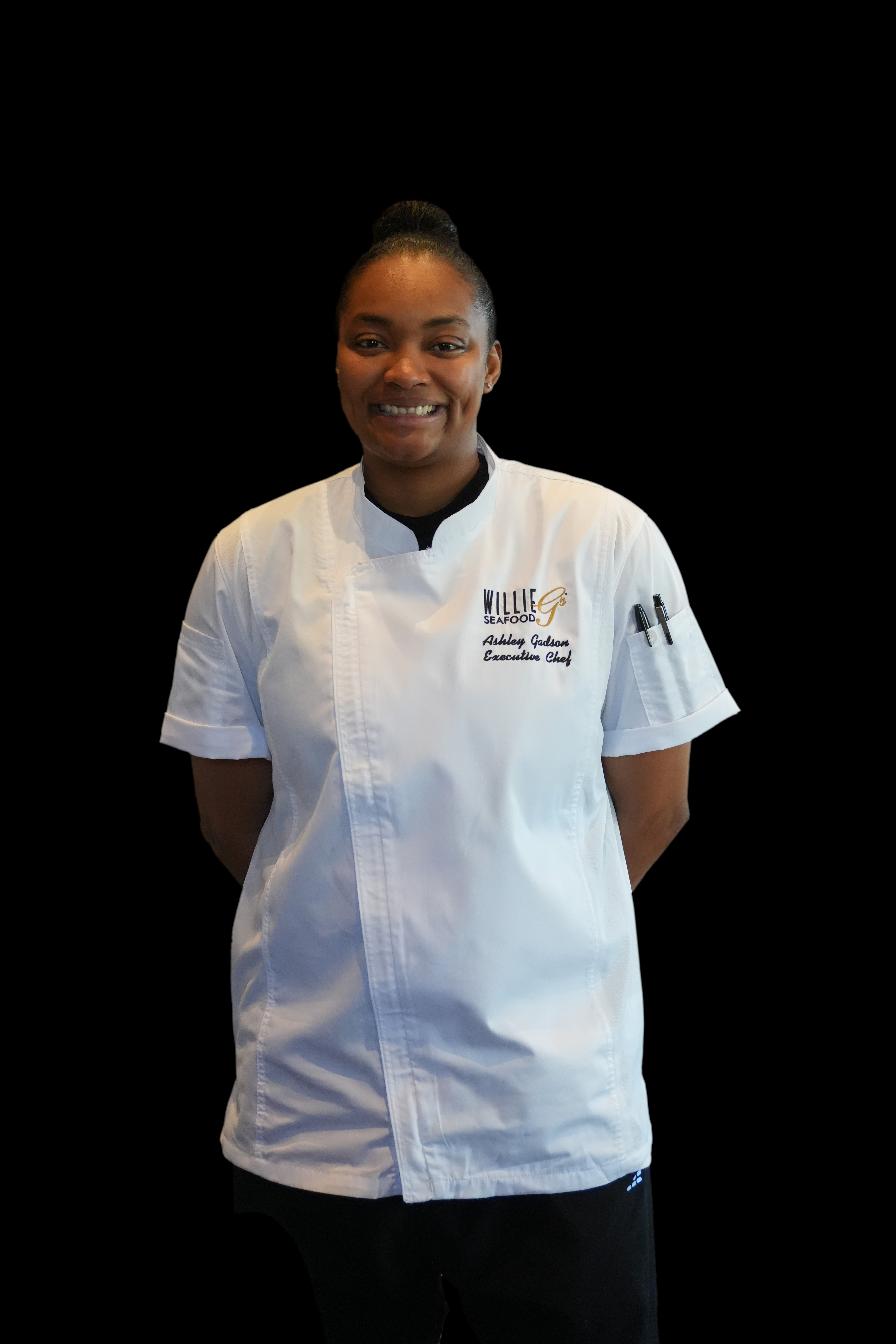 Belkis Ayón posing for the camera