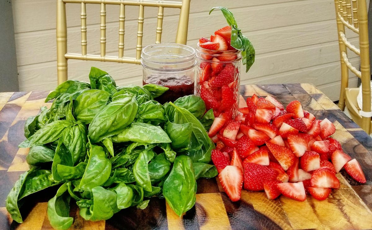 food on a table