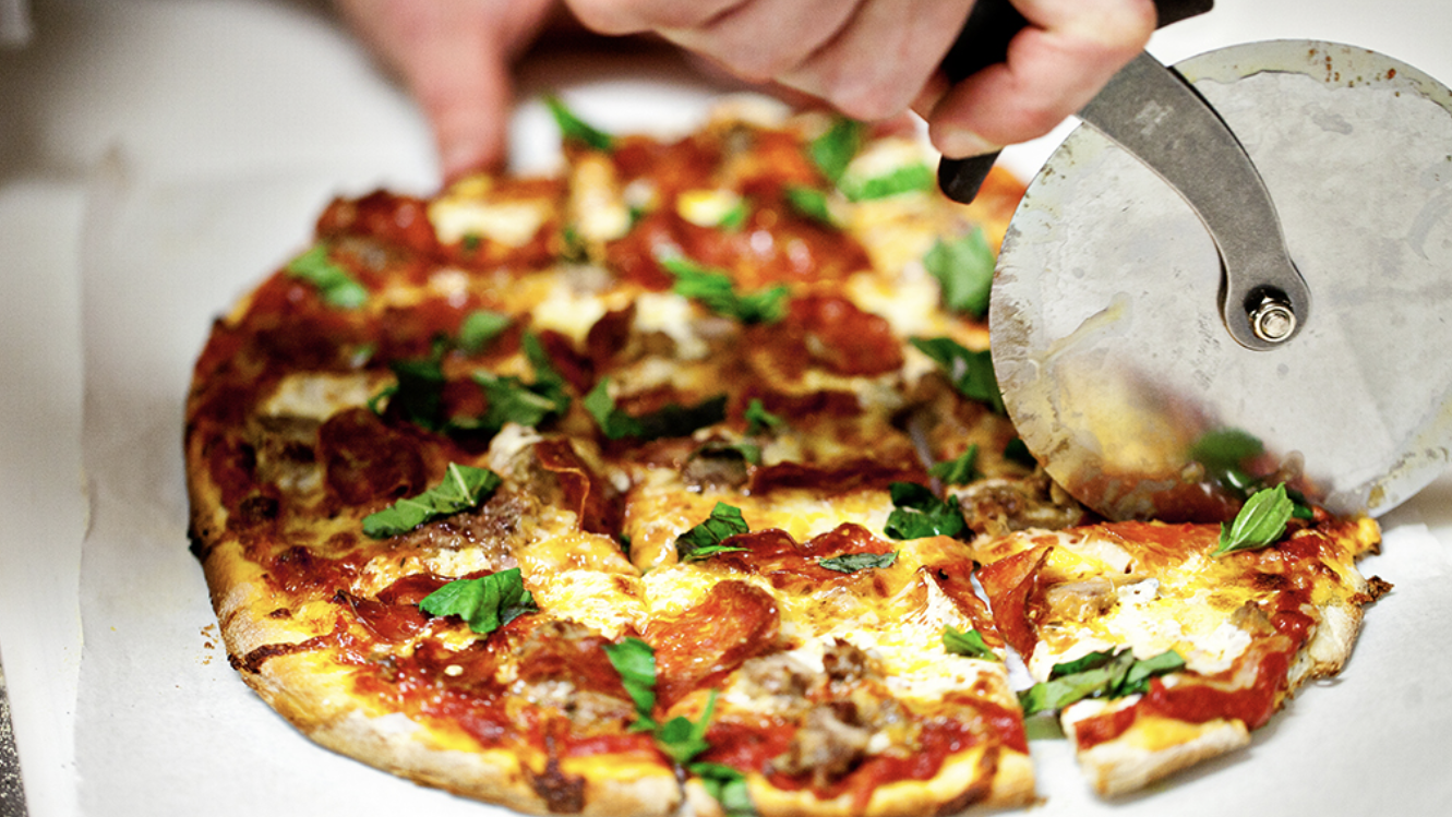 a slice of pizza