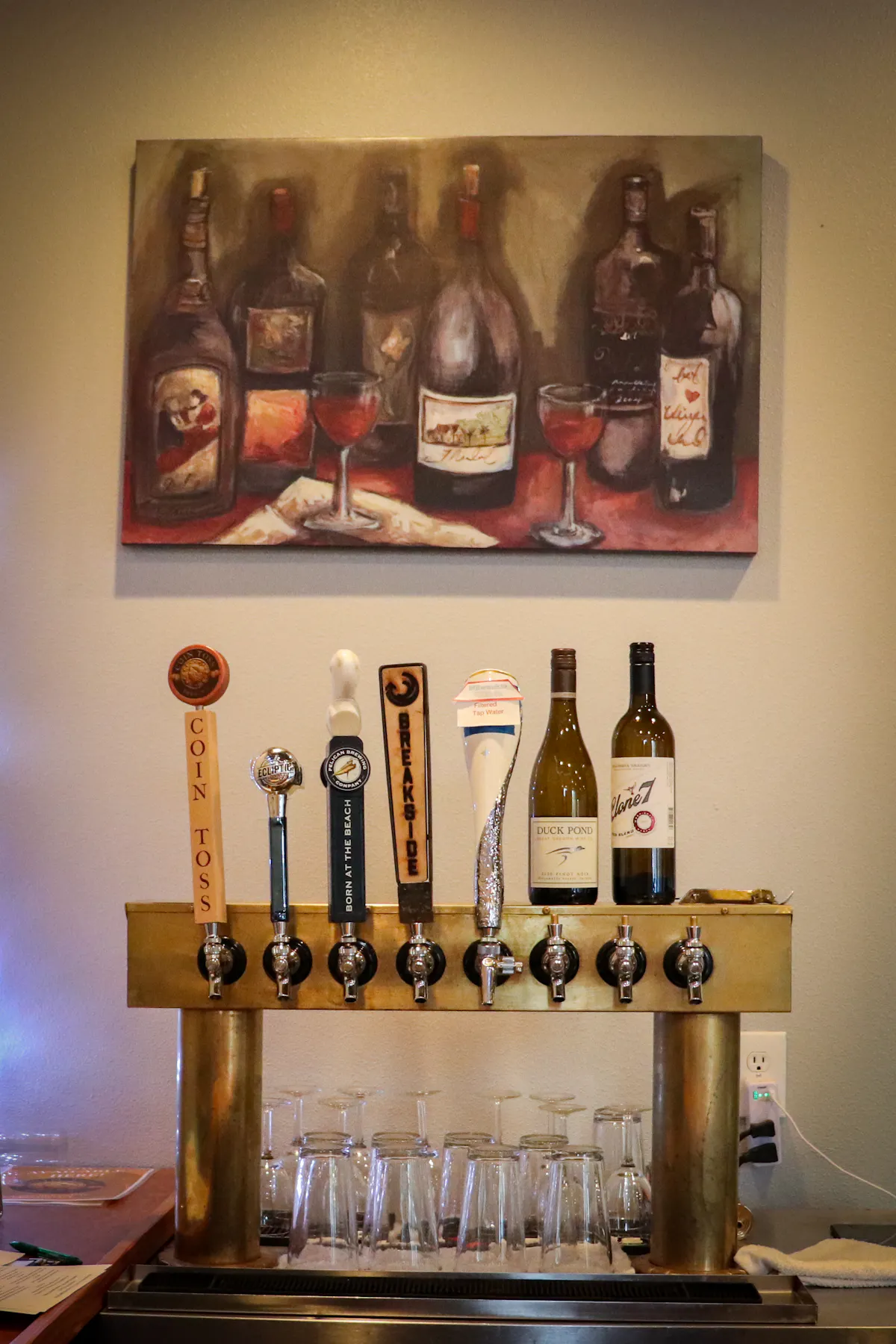 a bottle of wine