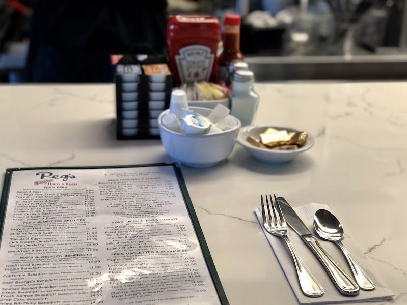 Menus Peg's Glorified Ham and Eggs