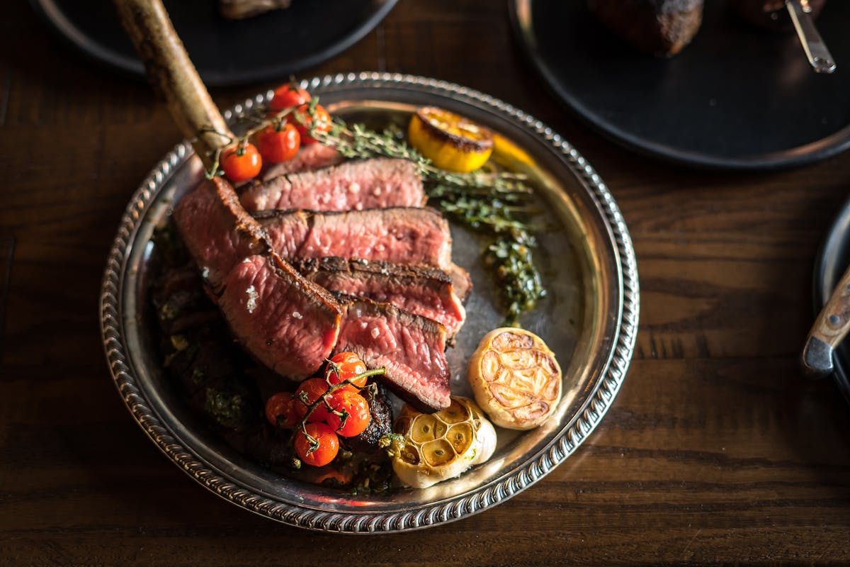 a plate of food on a table