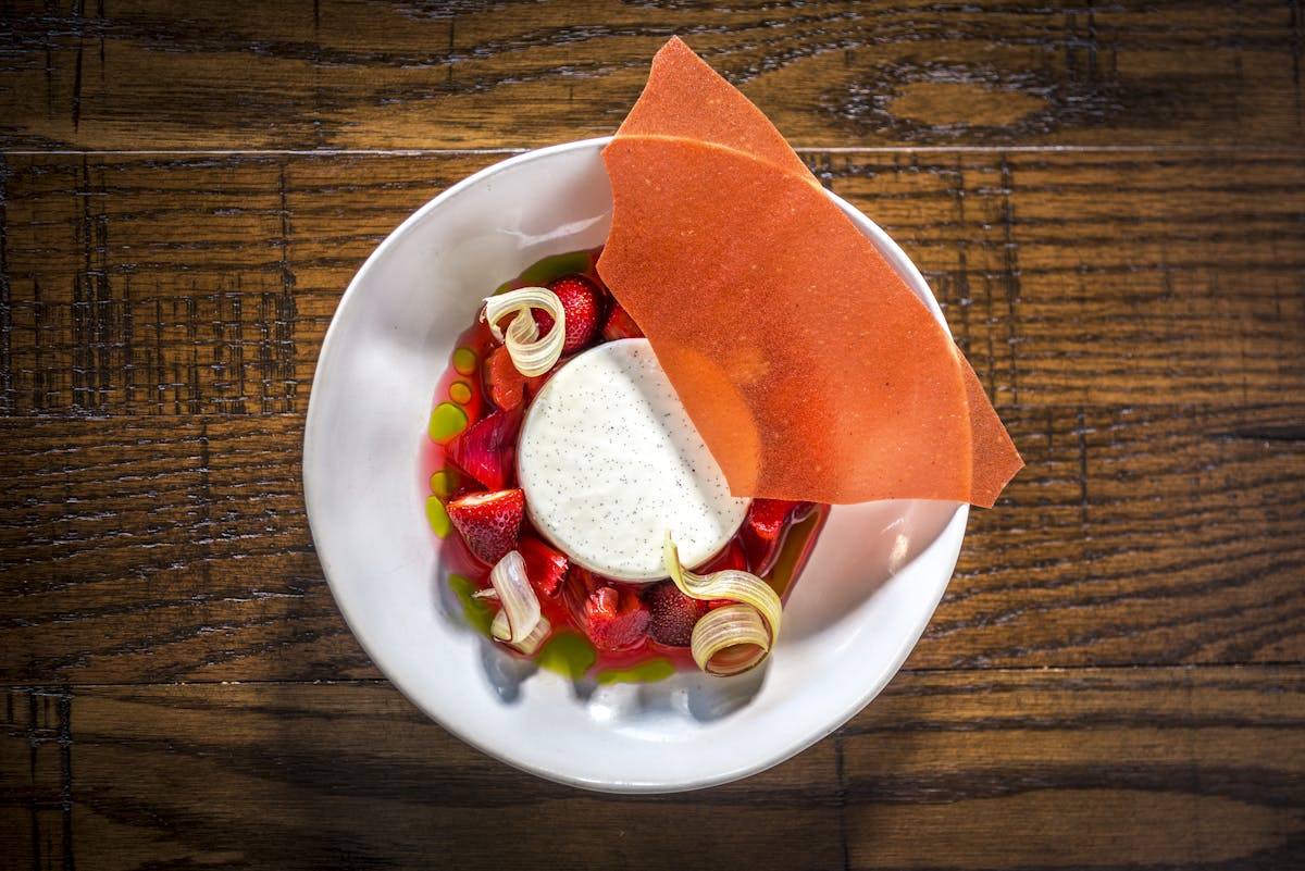 a plate of food on a table