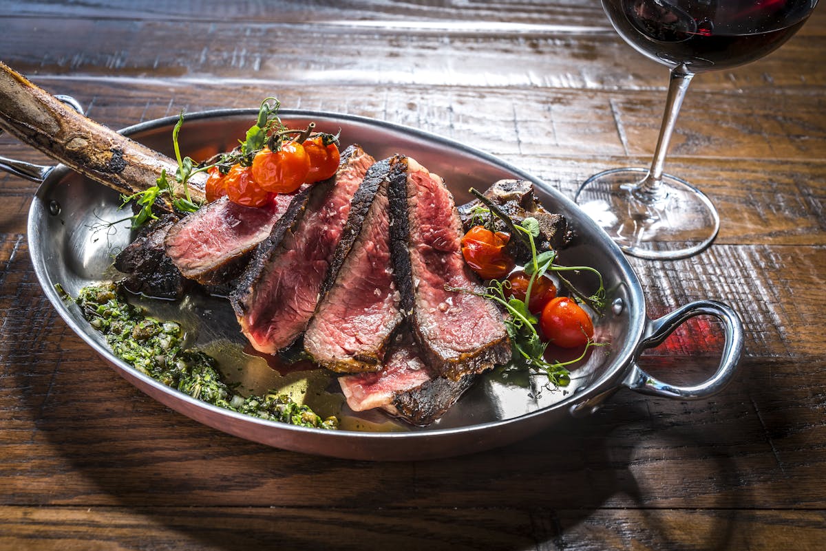 a plate of food on a table