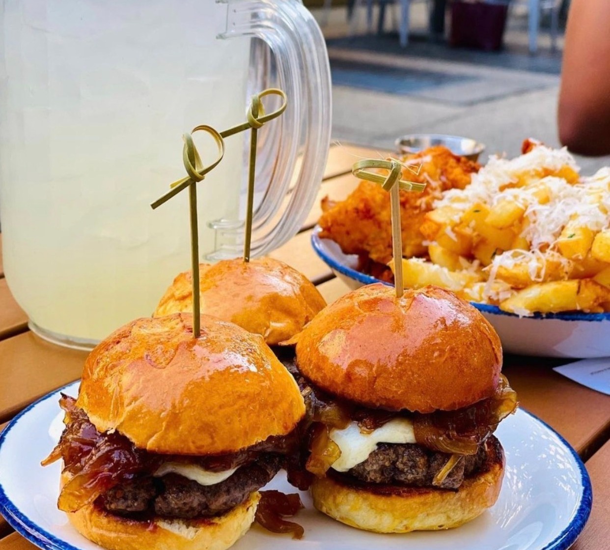 a breakfast sandwich on a plate