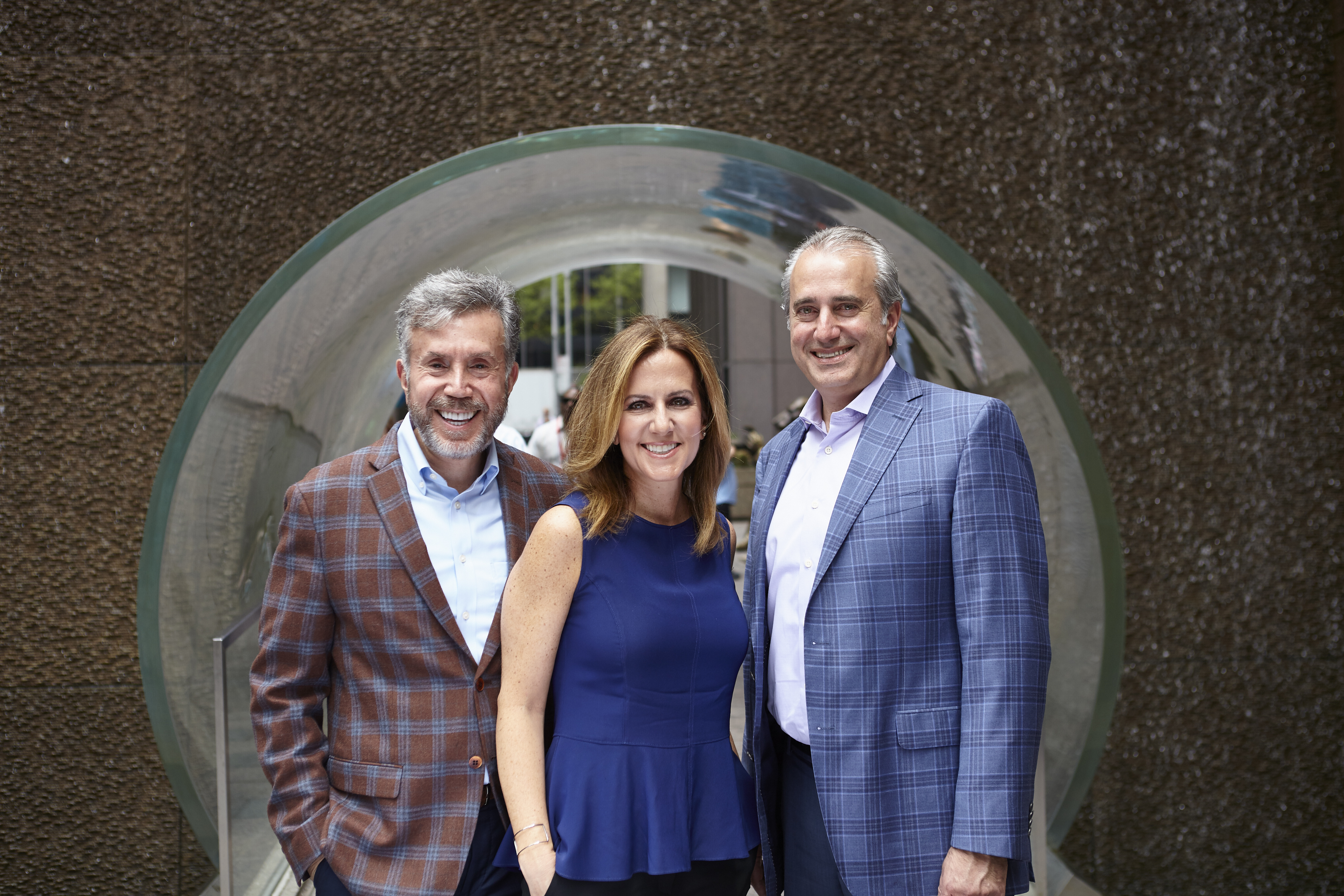 a couple of people posing for the camera