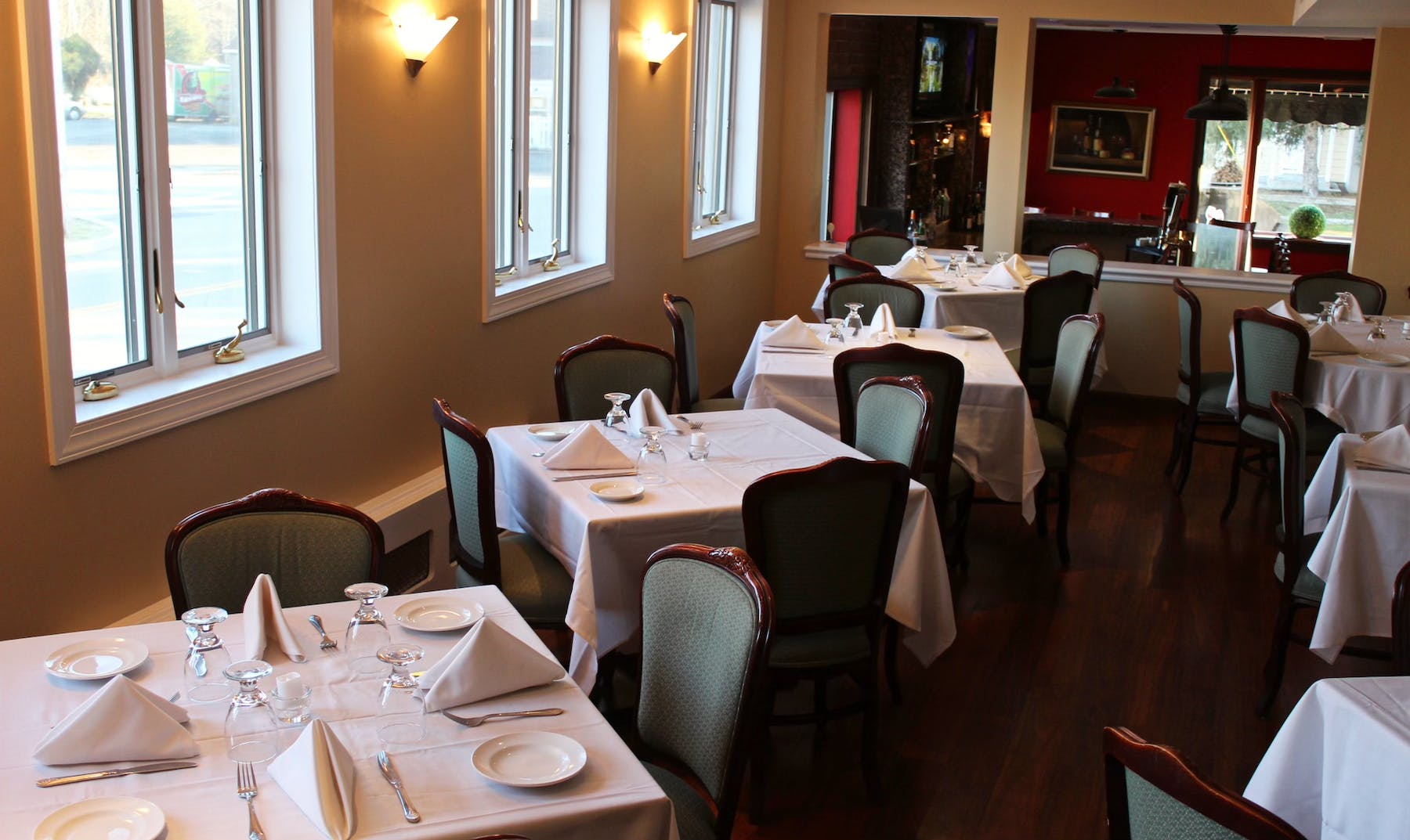 a dining room table