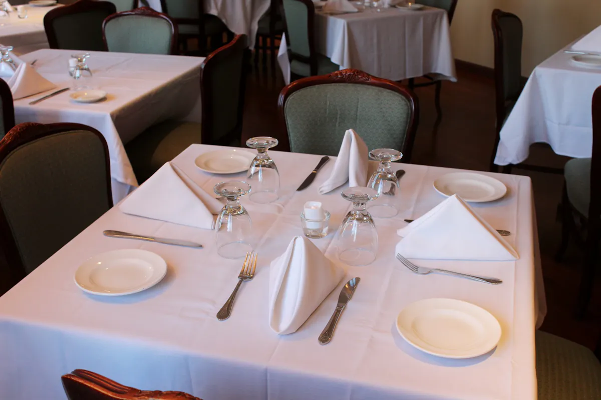 a dining room table