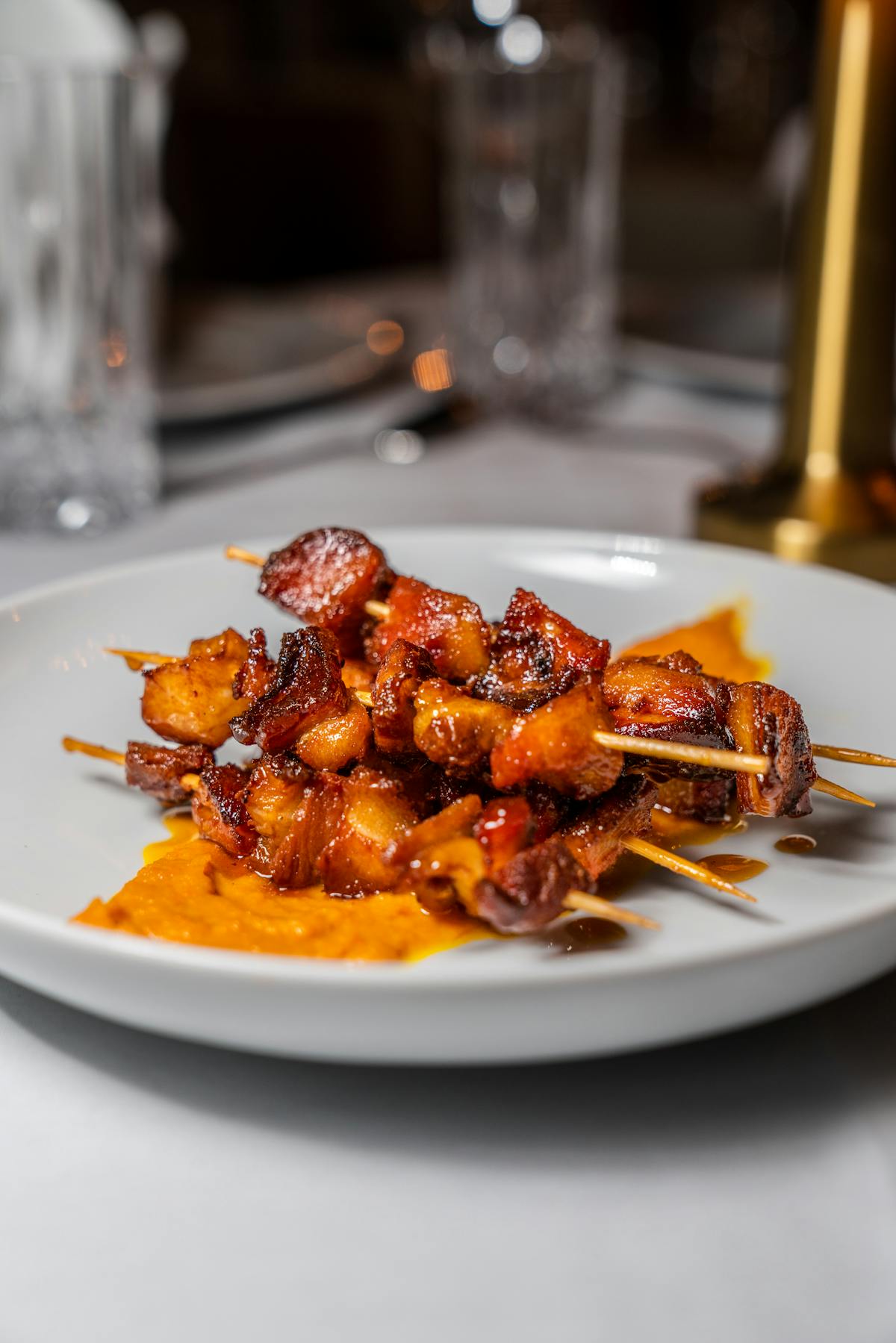 a plate of food on a table