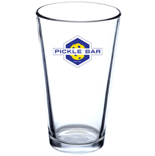 The Pickle Bar Pint Glass The Pickle Bar Pickleball, Restaurant and
