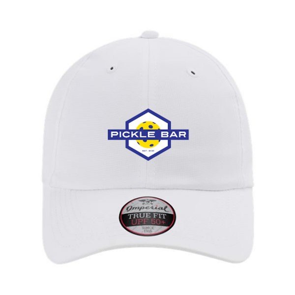 The Pickle Bar White Embroidered Logo Performance Hat The Pickle Bar