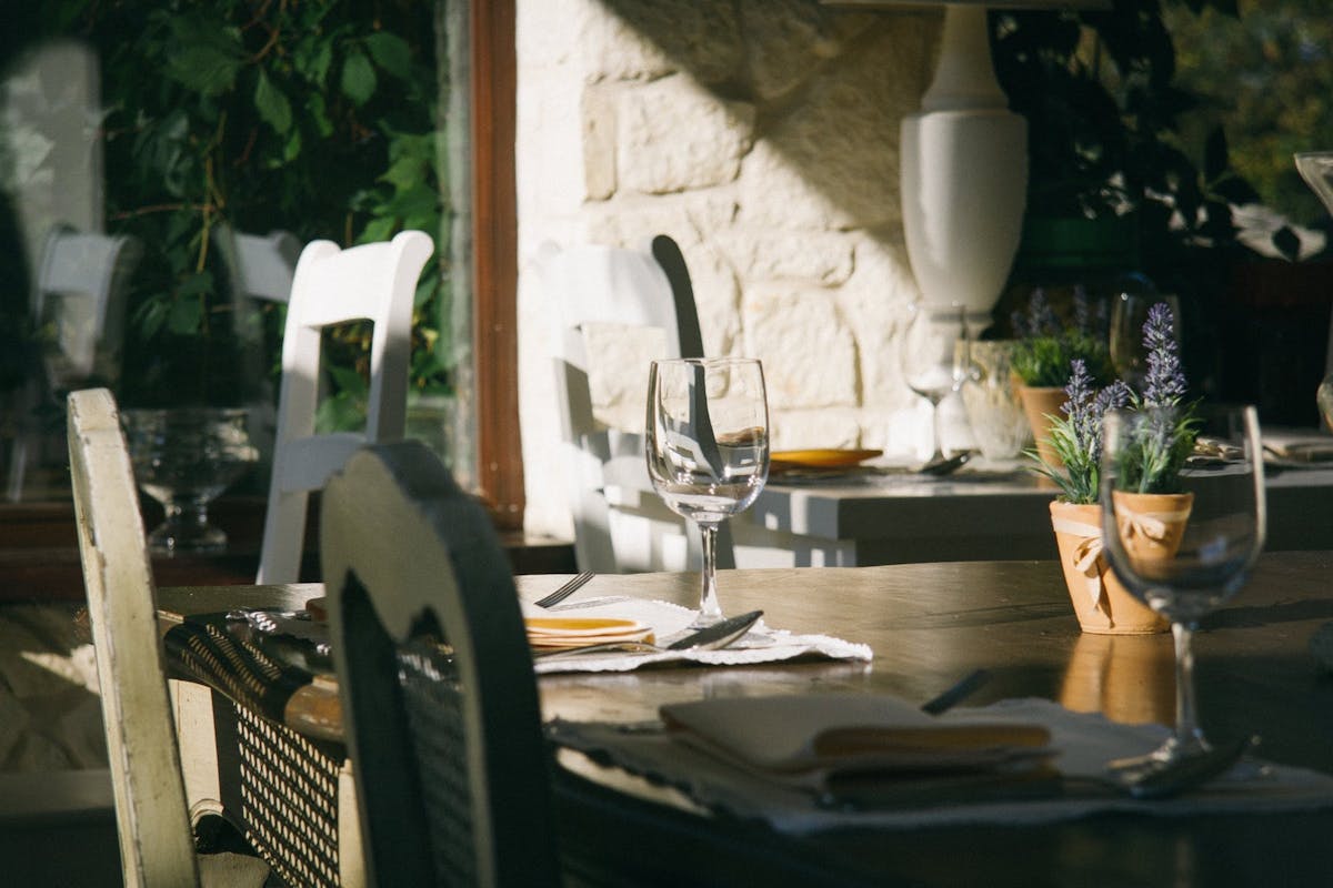 a dining room table