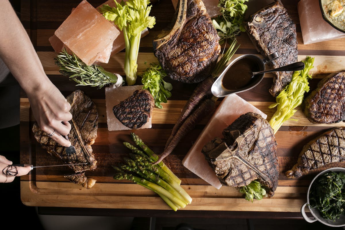 food on the cutting board