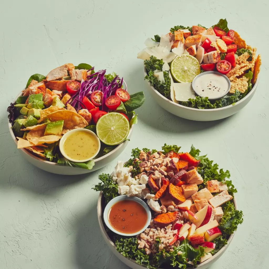 a dish is filled with different types of food on a plate