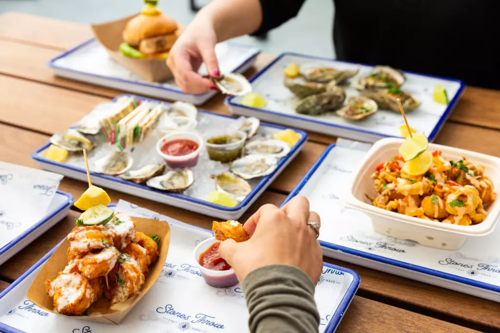 a plate of food on a table