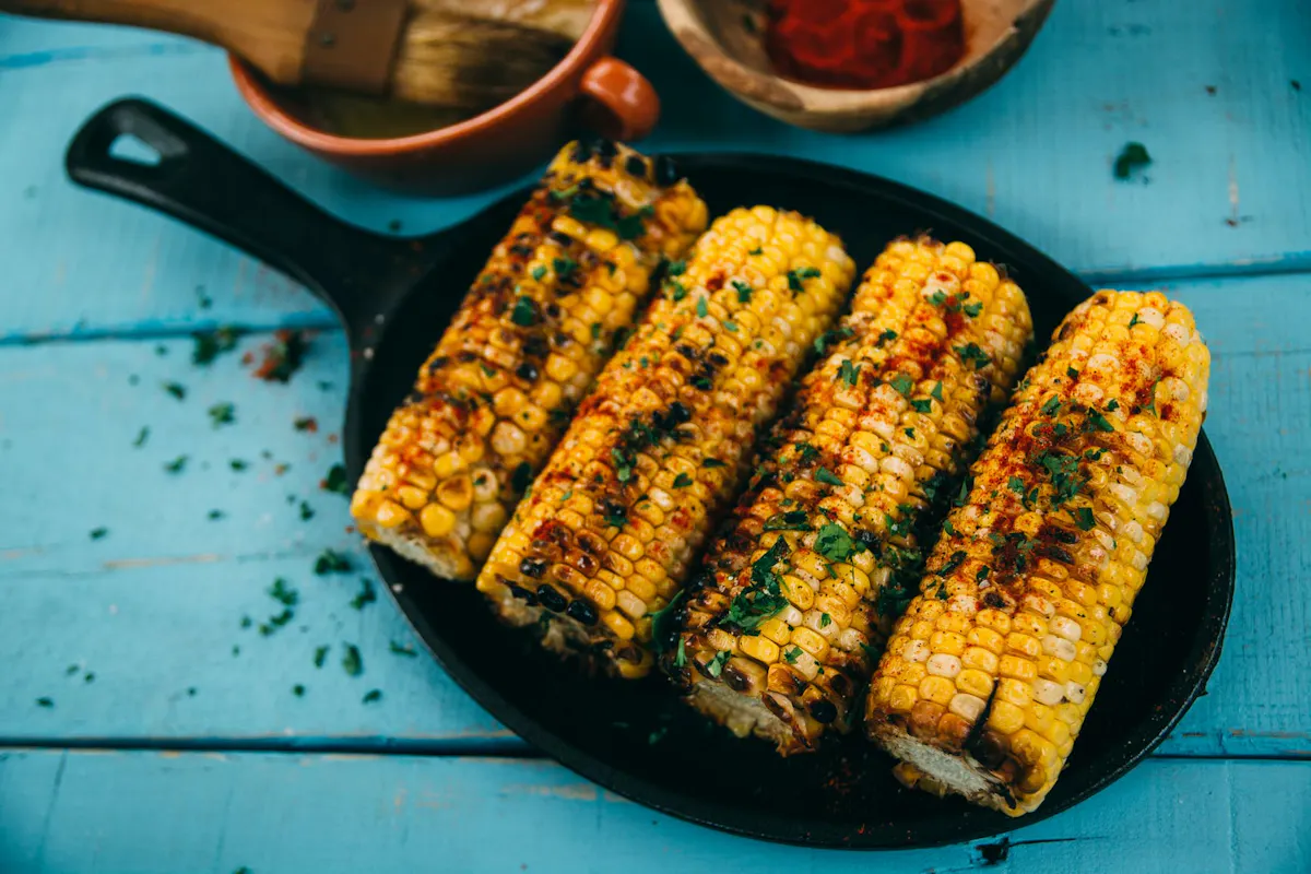 a pan of food on a table