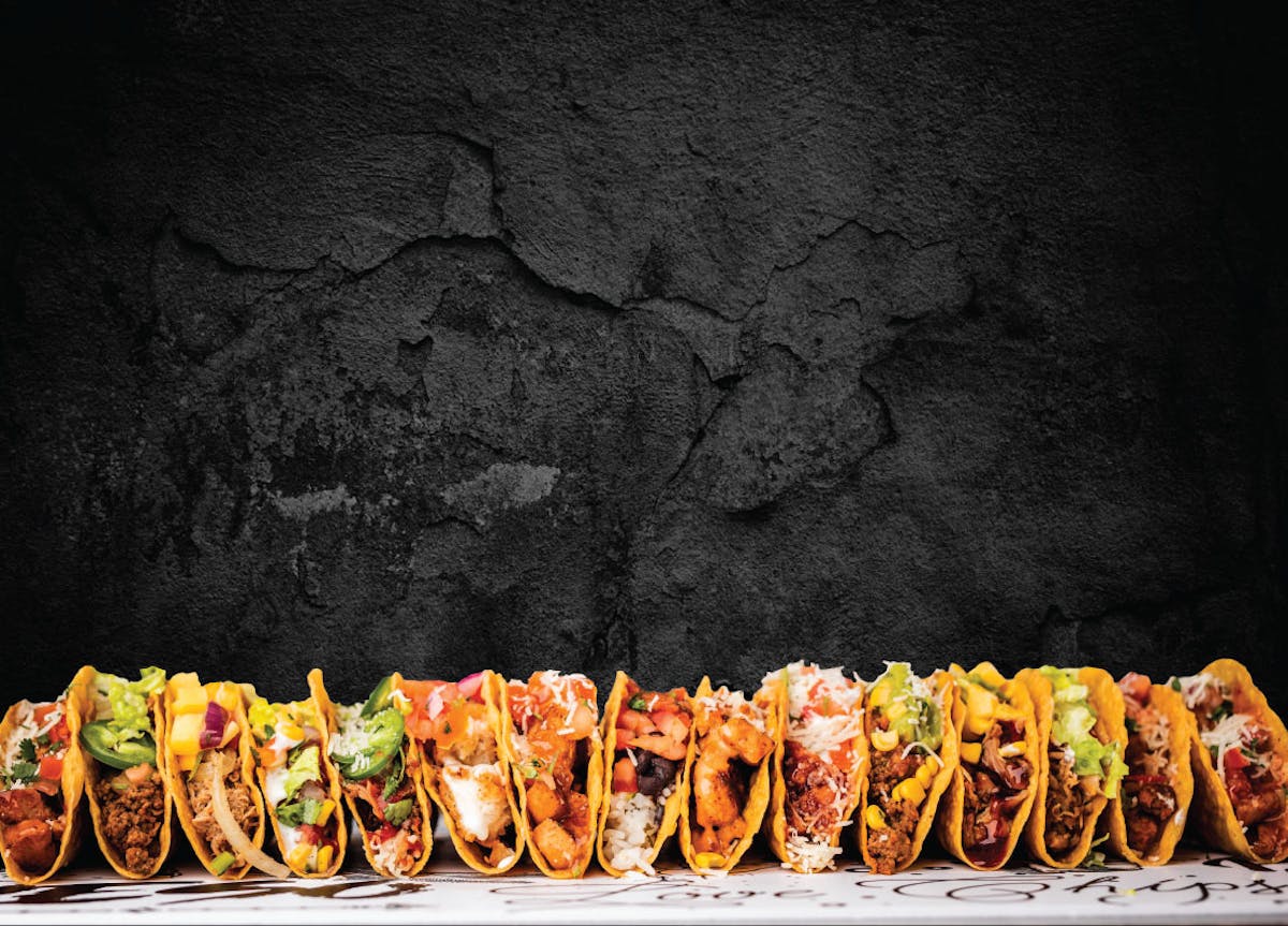 a bunch of food sitting on a table