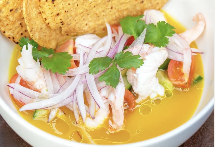 a bowl of food on a plate