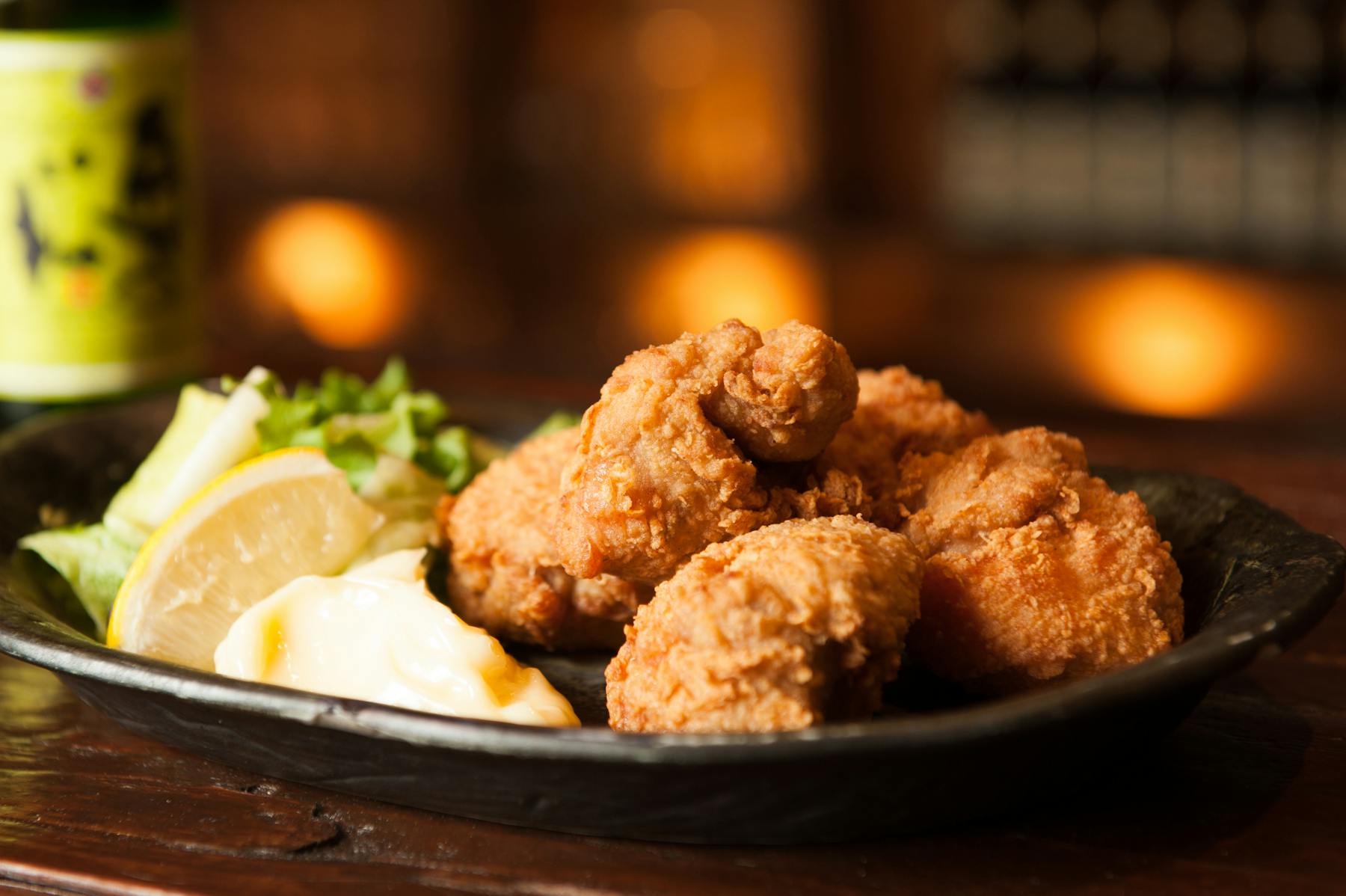 a bowl of food sitting on a table