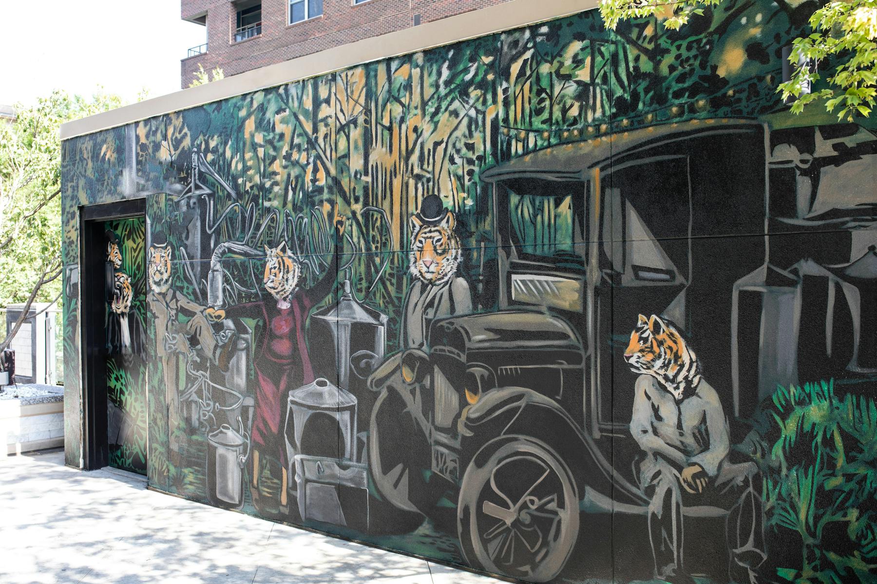 graffiti covered wall