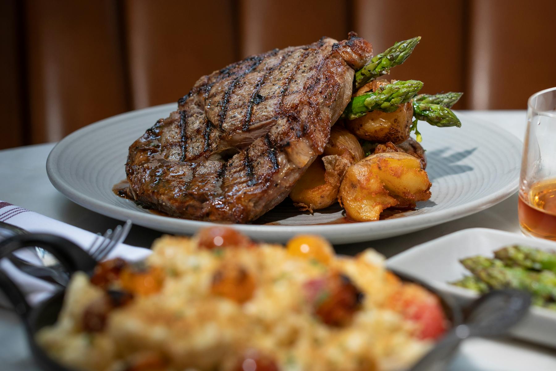 a plate of food on a table