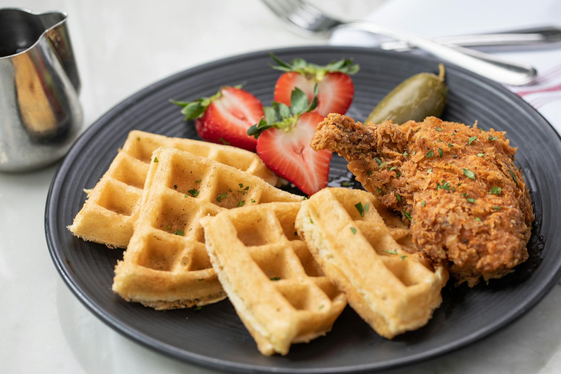 a plate of food