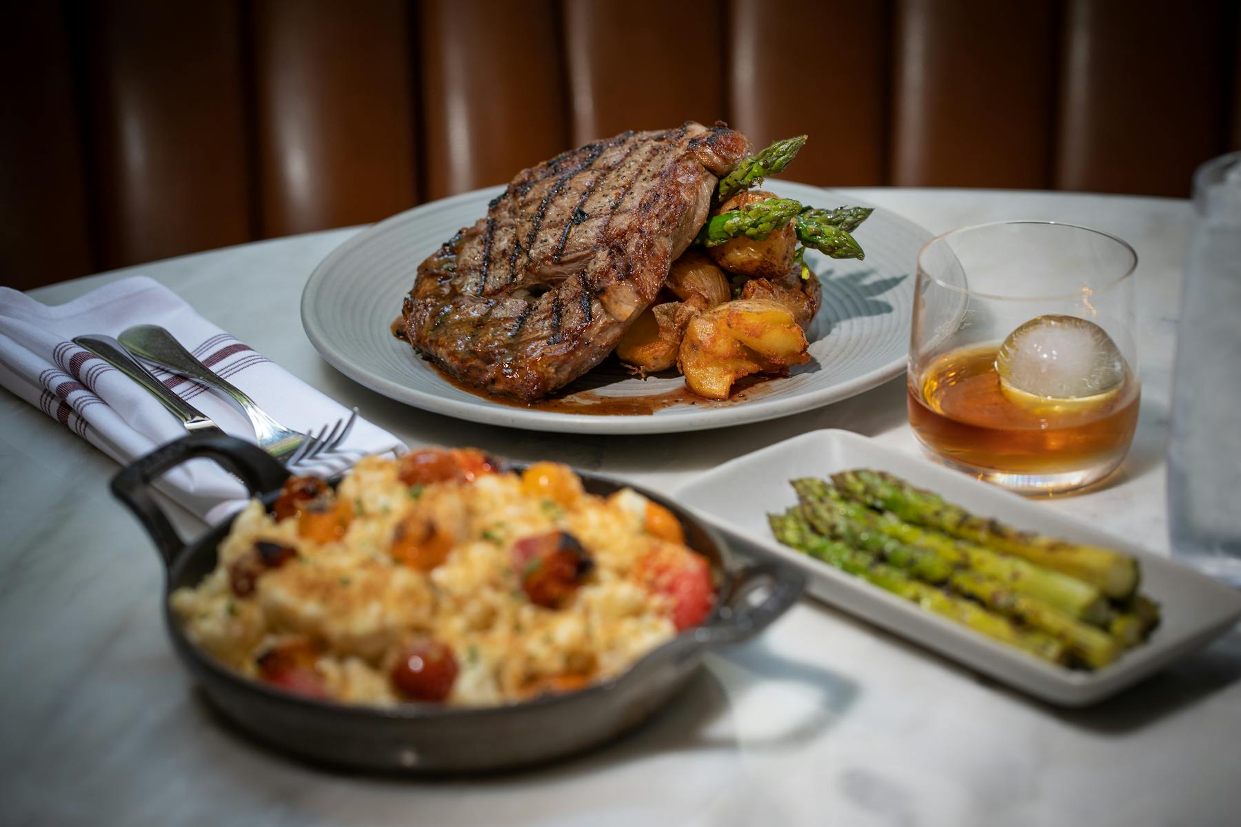 a plate of food on a table
