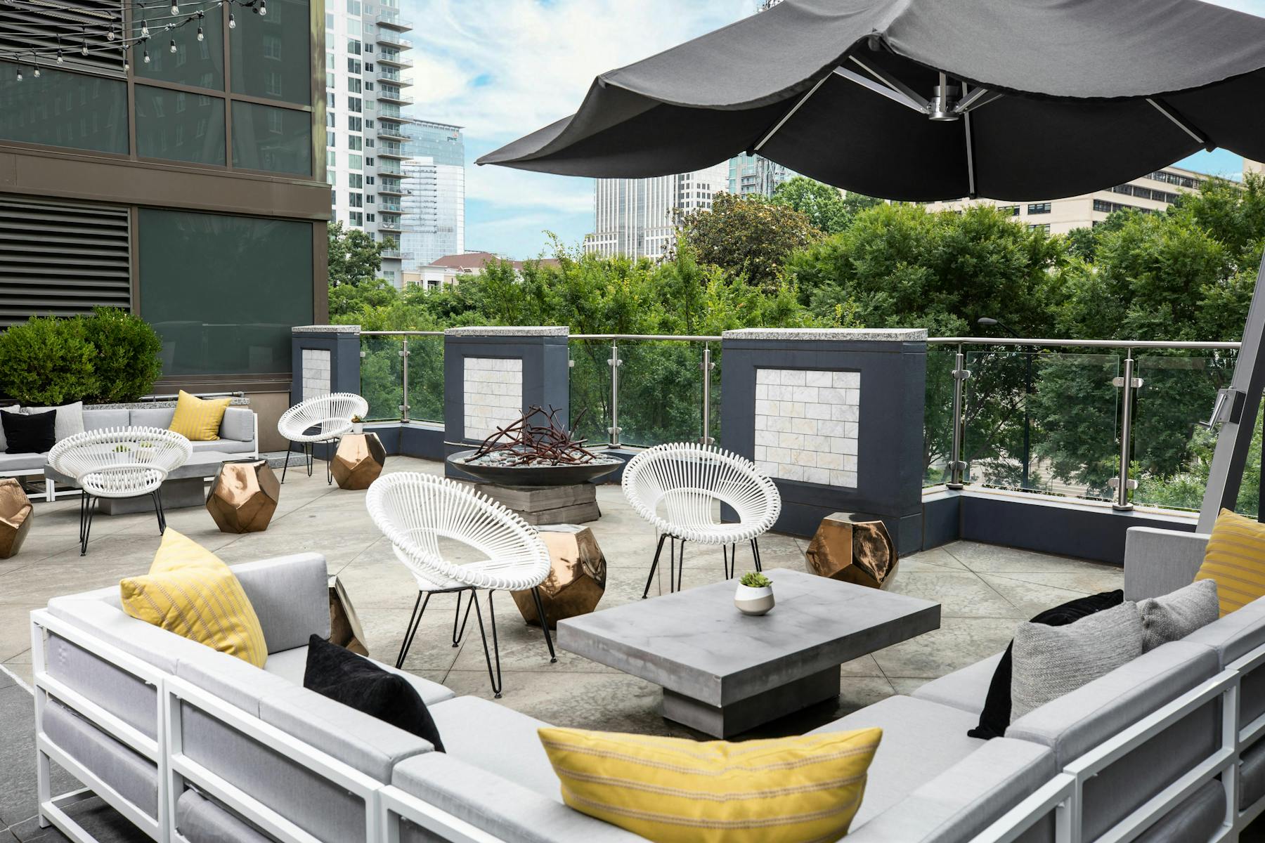 an empty rooftop