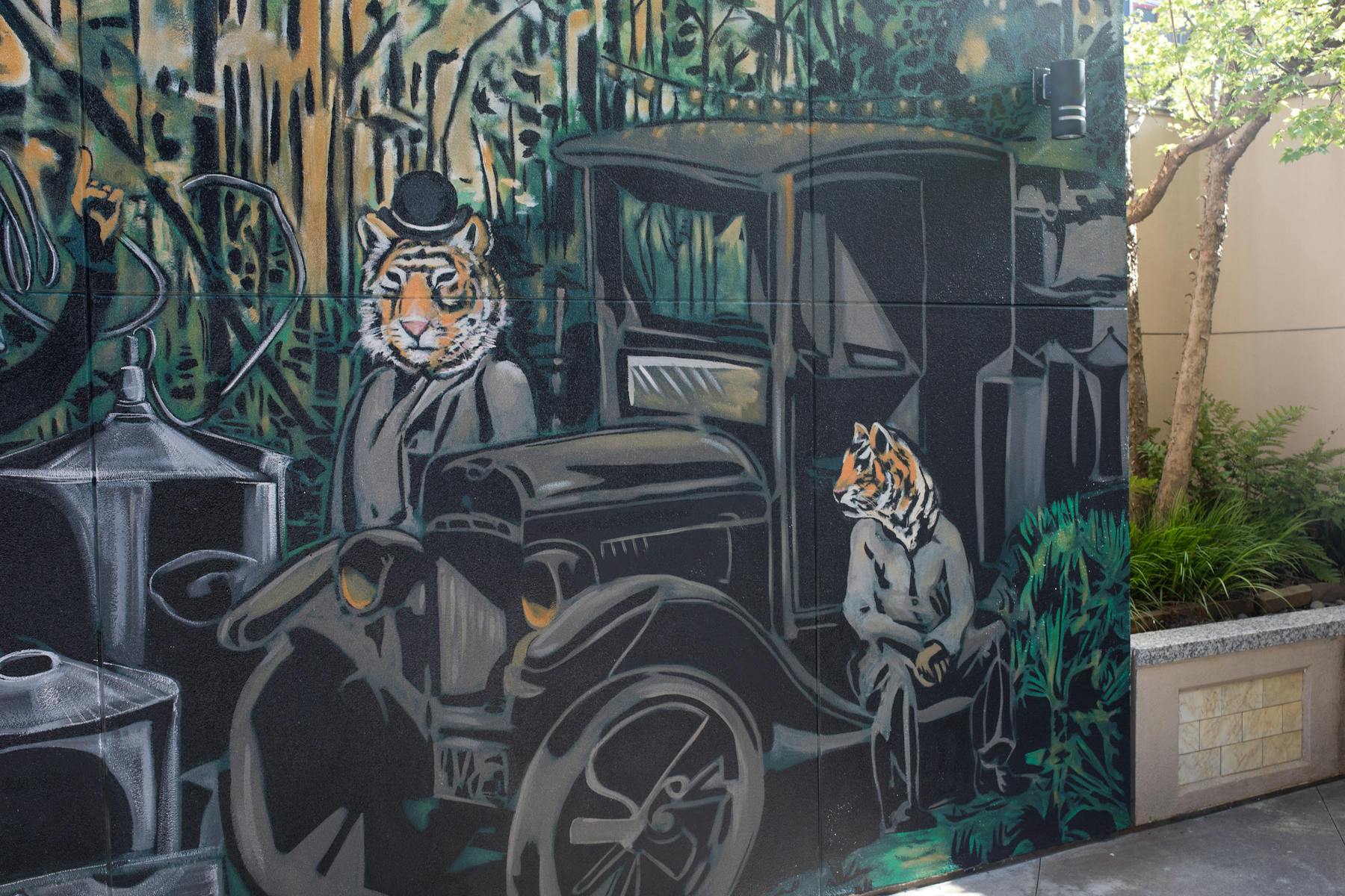 graffiti covered wall