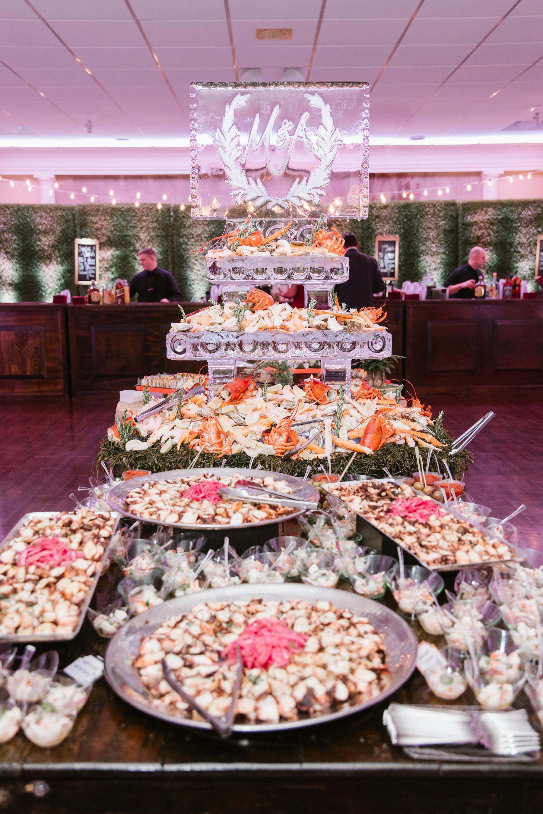 a store filled with lots of food on a table