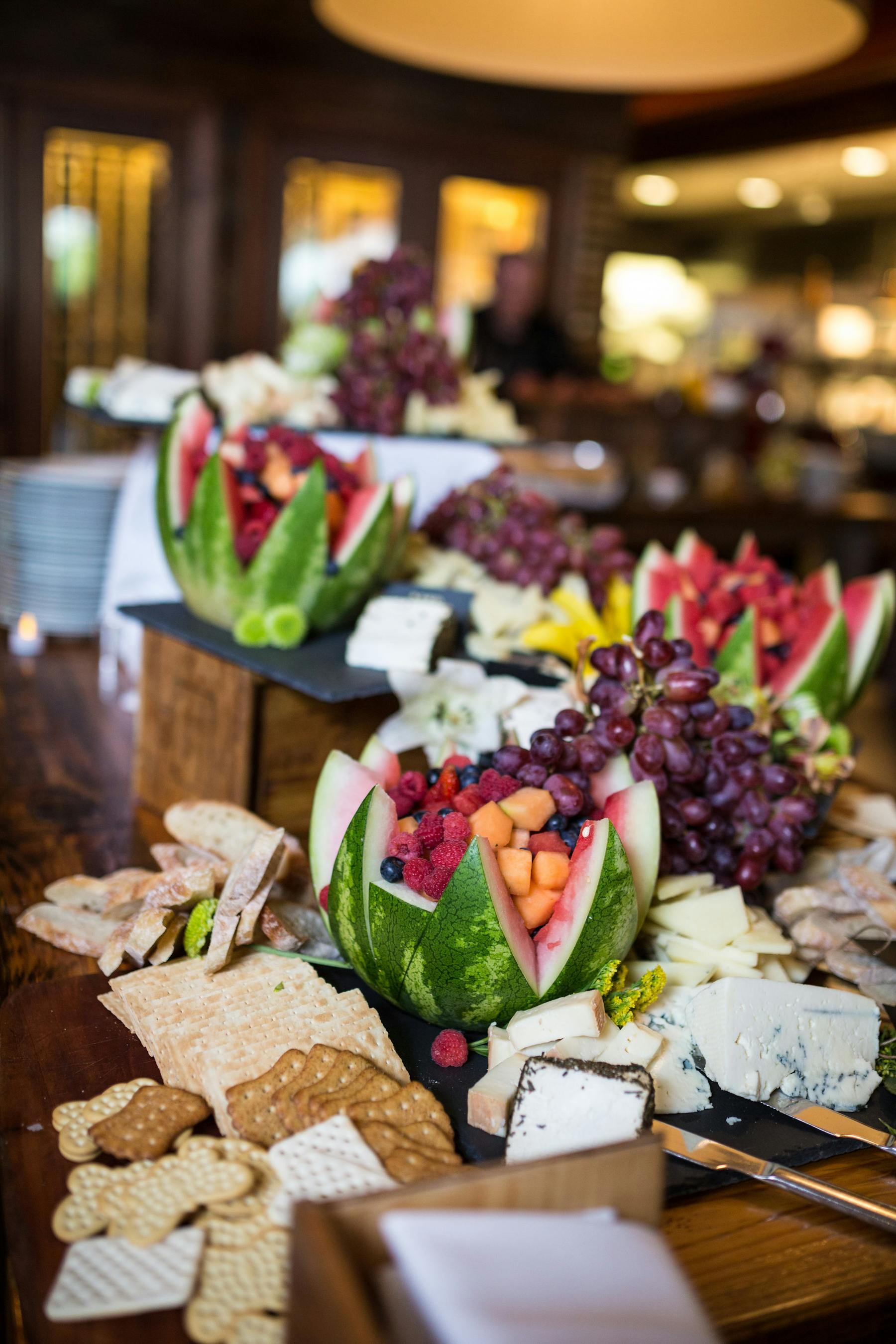 a table topped with different types of food