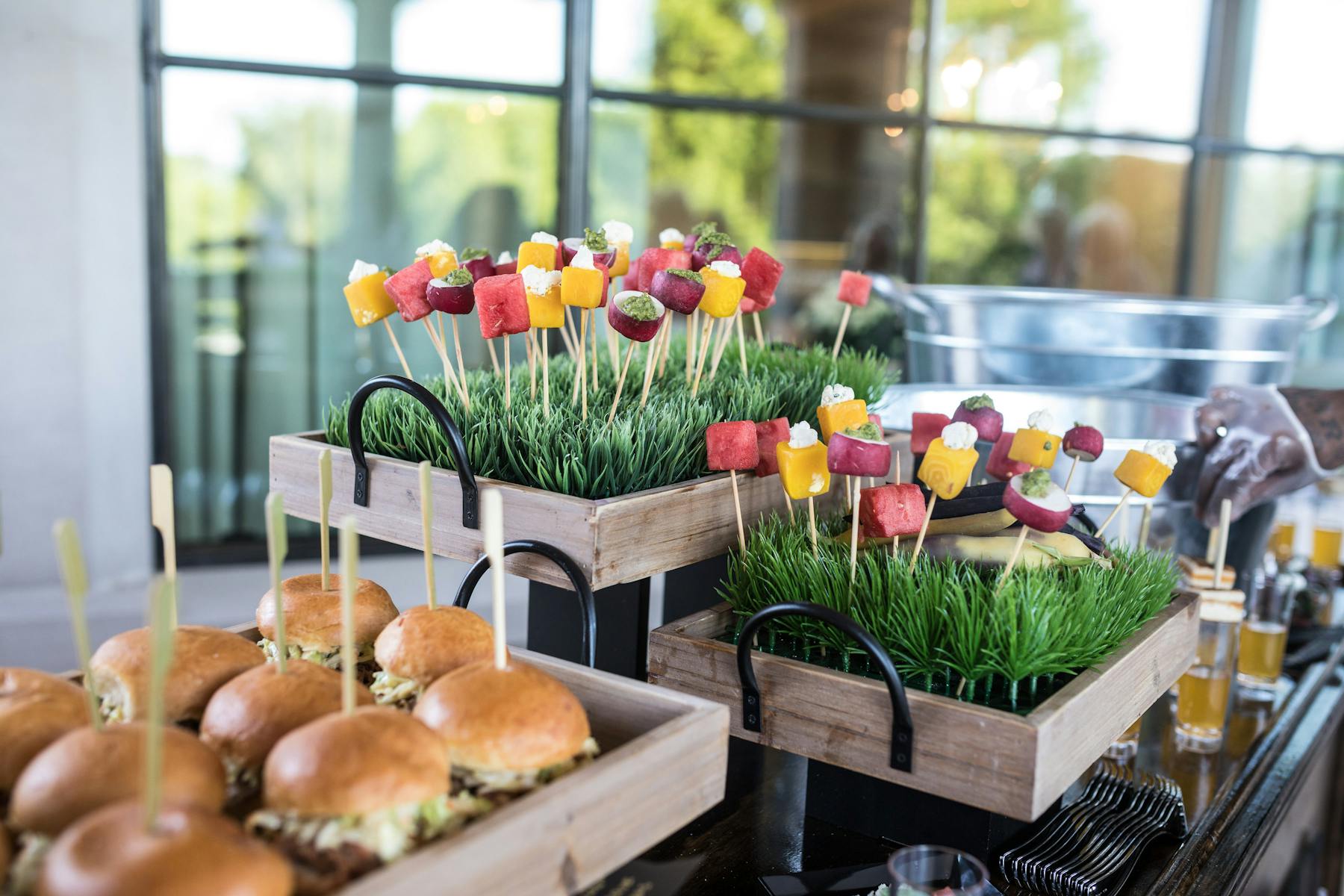 a bunch of food sitting on a table