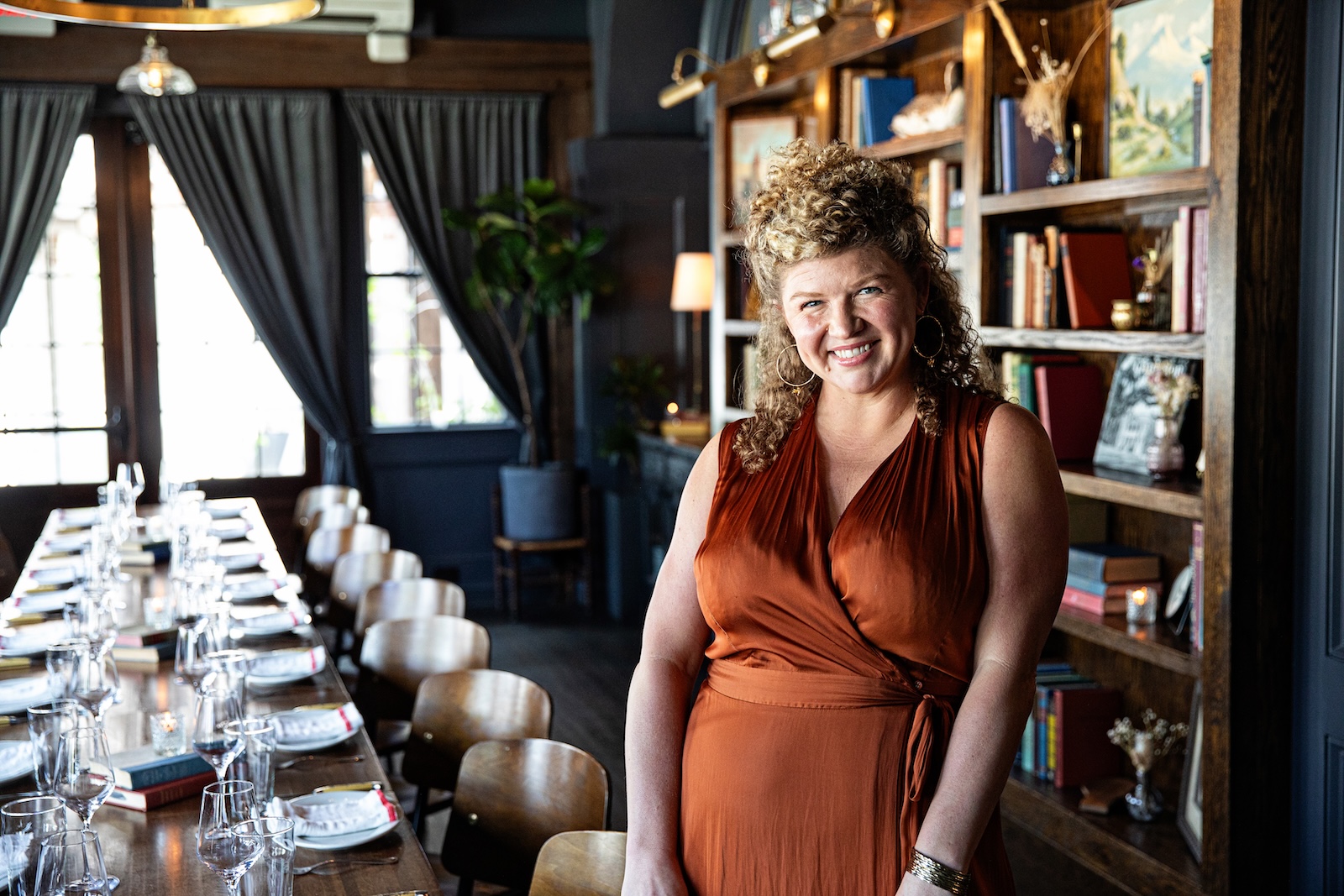 a person standing in front of a building