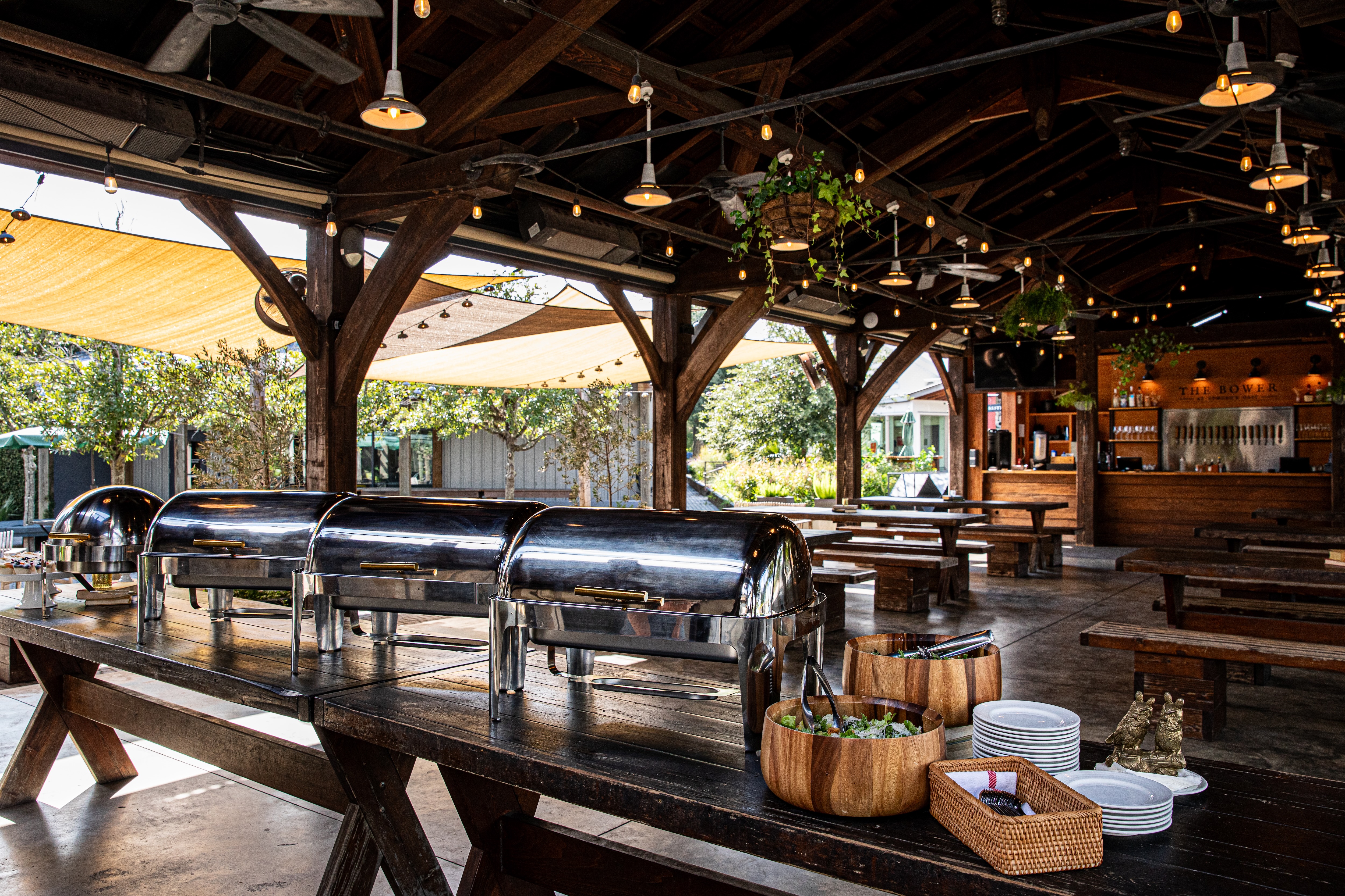 a group of people sitting at a train station
