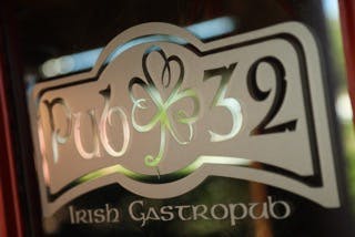 a close up of a logo