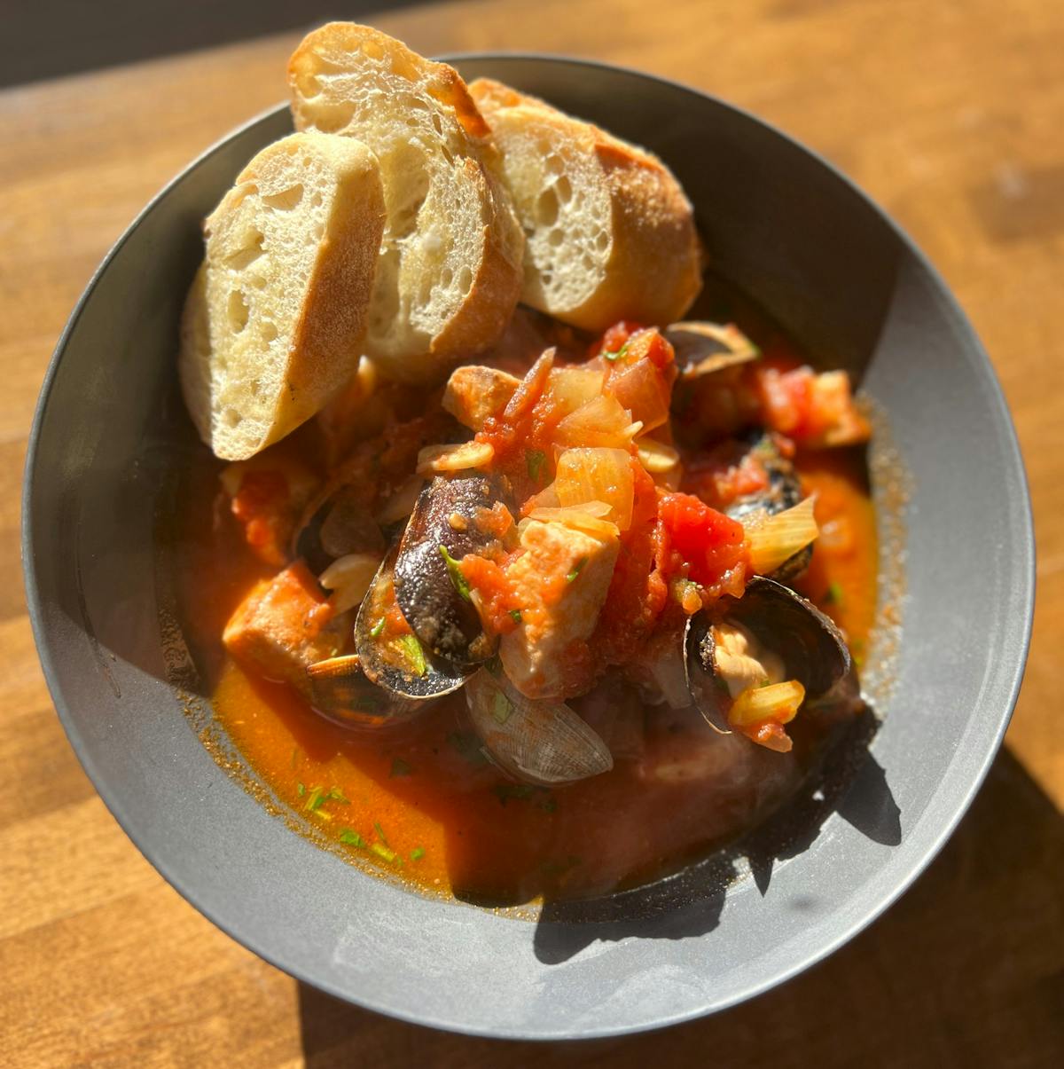 a bowl of food on a plate
