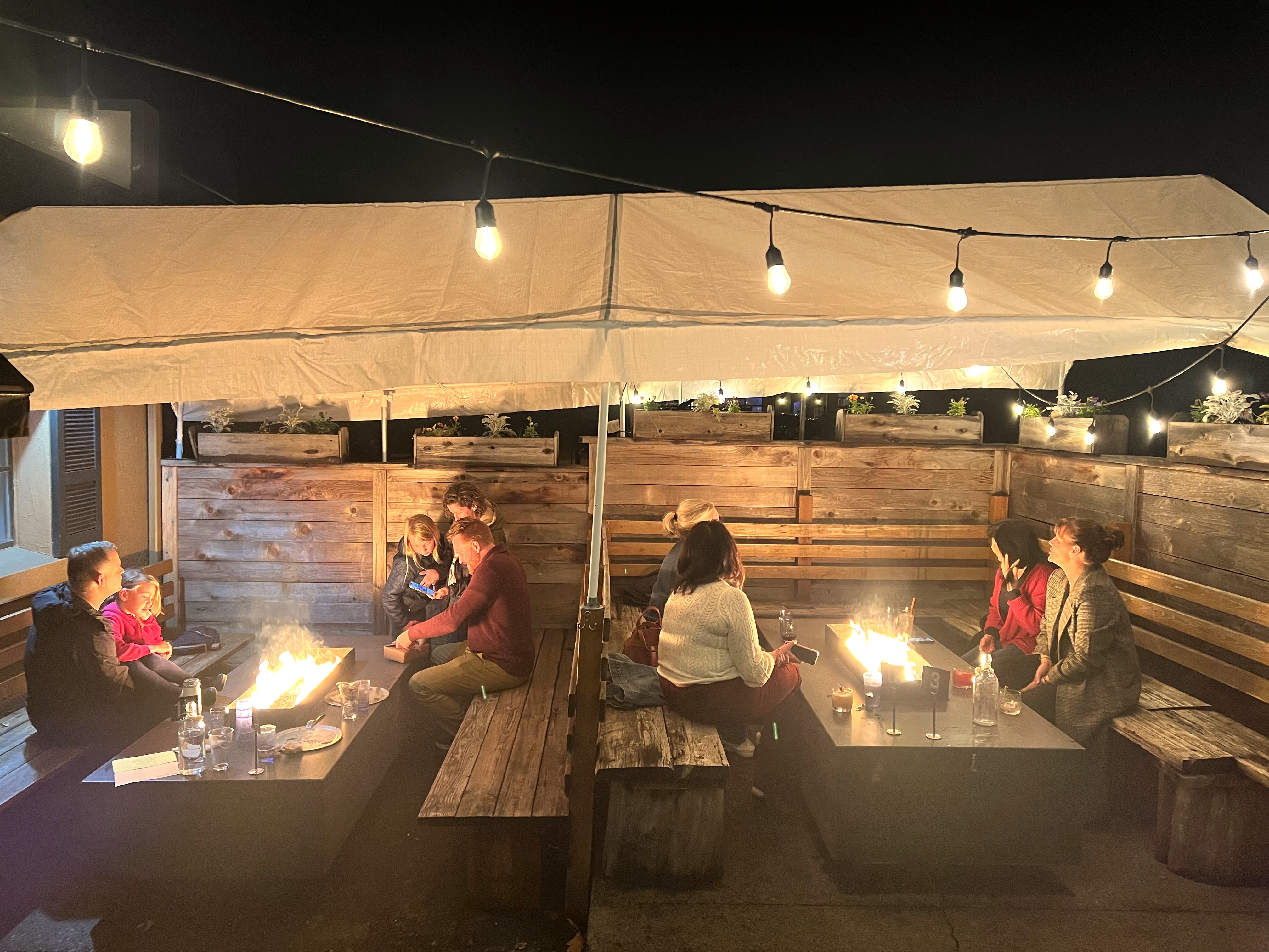 a group of people in a room