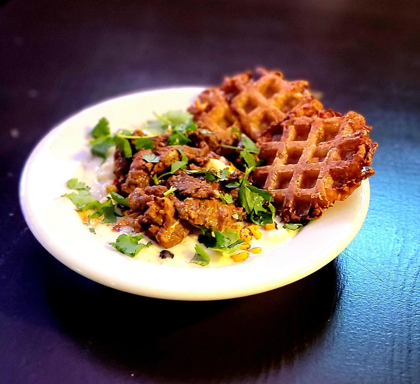 a plate of food with broccoli