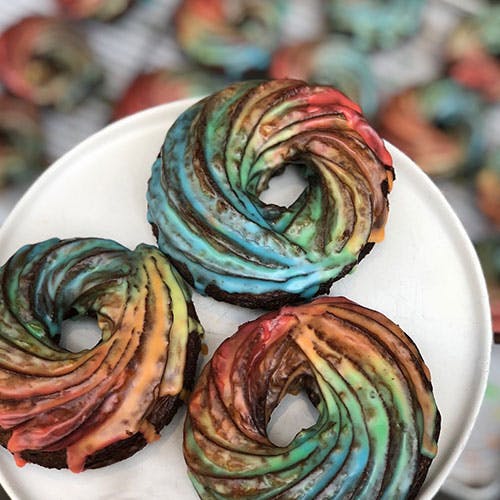 a plate of food on a table