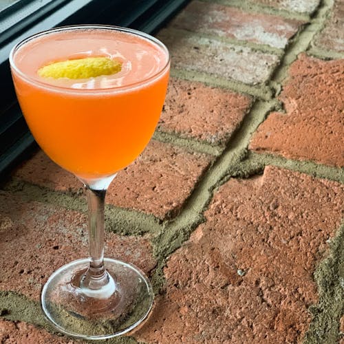 a glass of orange juice