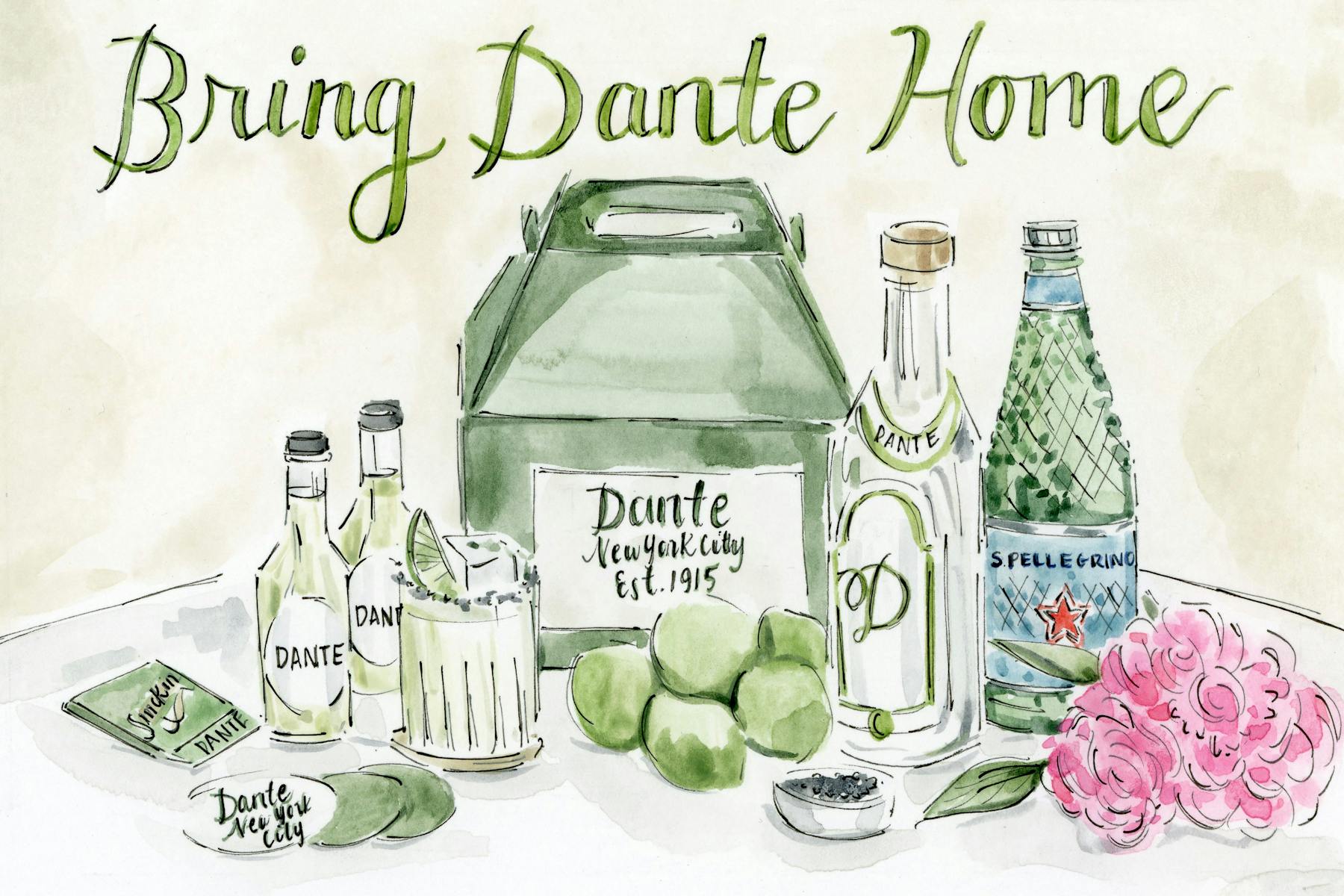 illustration of a cocktail kit