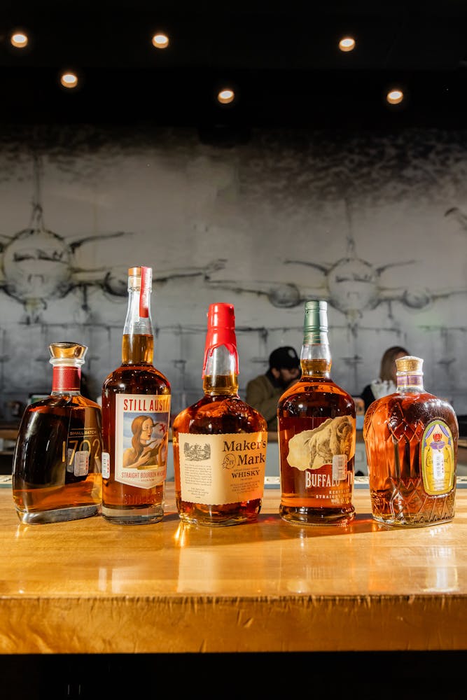 a bottle of wine on a table