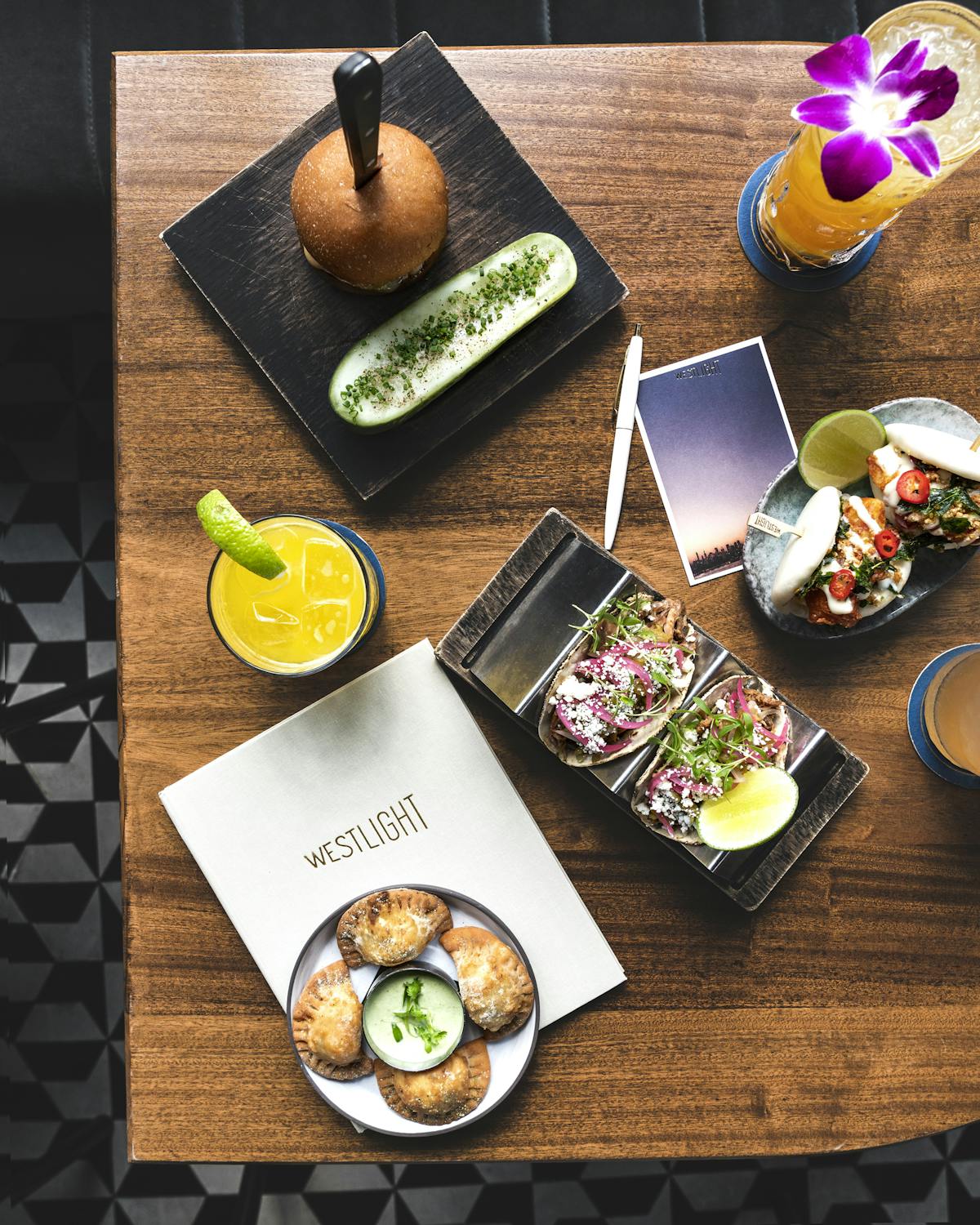 a table topped with different types of food