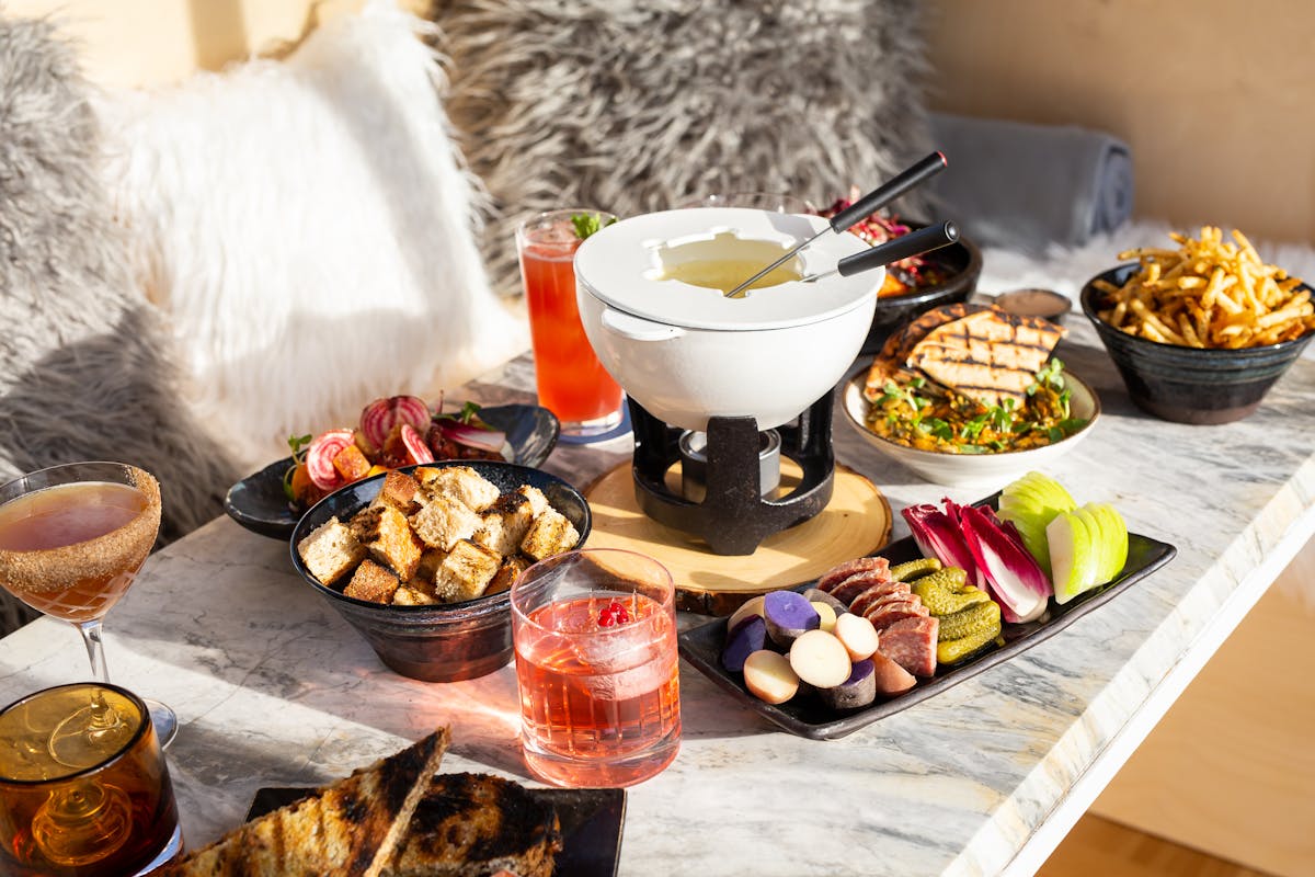 a bowl of food on a table