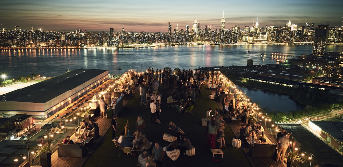 outdoor venue with view of NYC