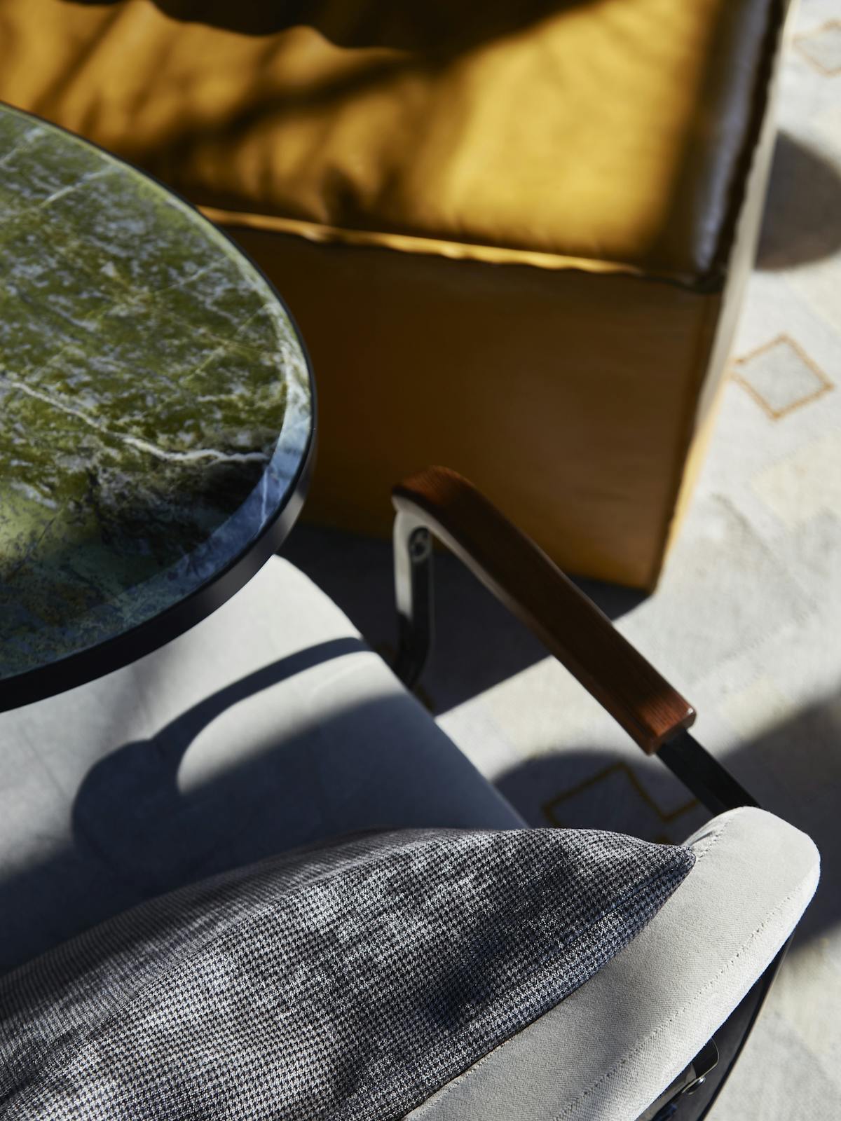 a table and a chair