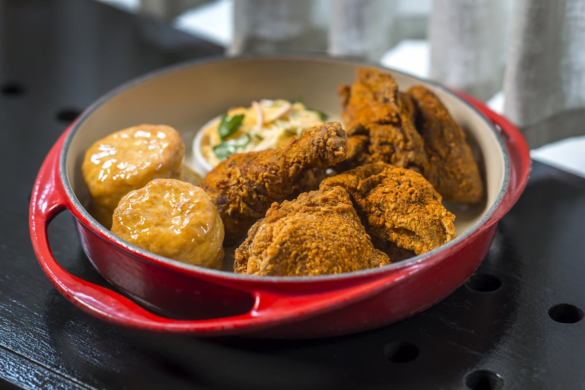 a bowl of food on a plate