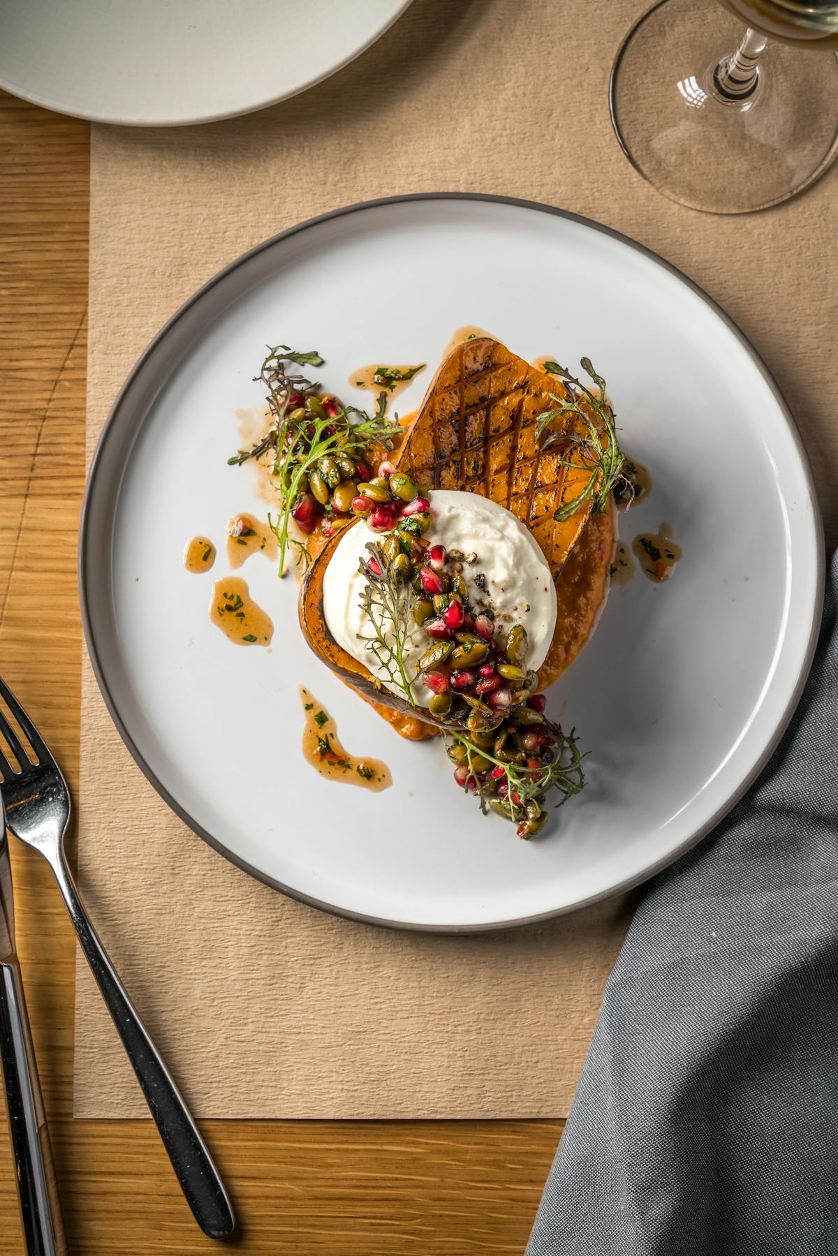 a plate of food on a table